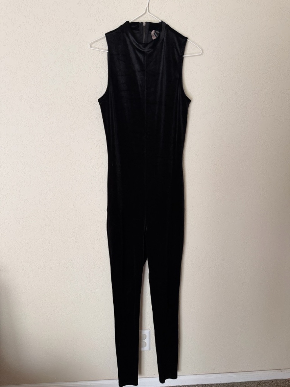 Windsor Black Velvet Sleeveless Jumpsuit